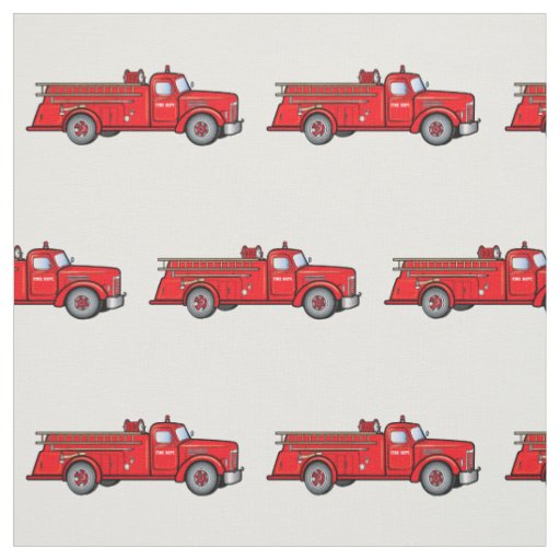 Classic Fire Engine Fabric