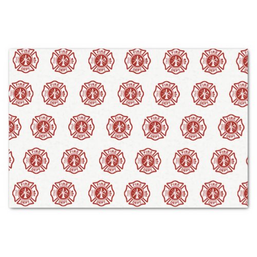 Classic Fire Fighter Symbol Pattern Tissue Paper