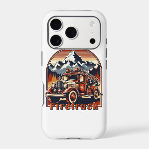 Classic Fire Truck & Mountain iPhone 17 Pro Case