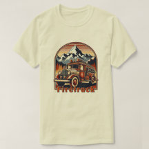 Classic Fire Truck & Mountain