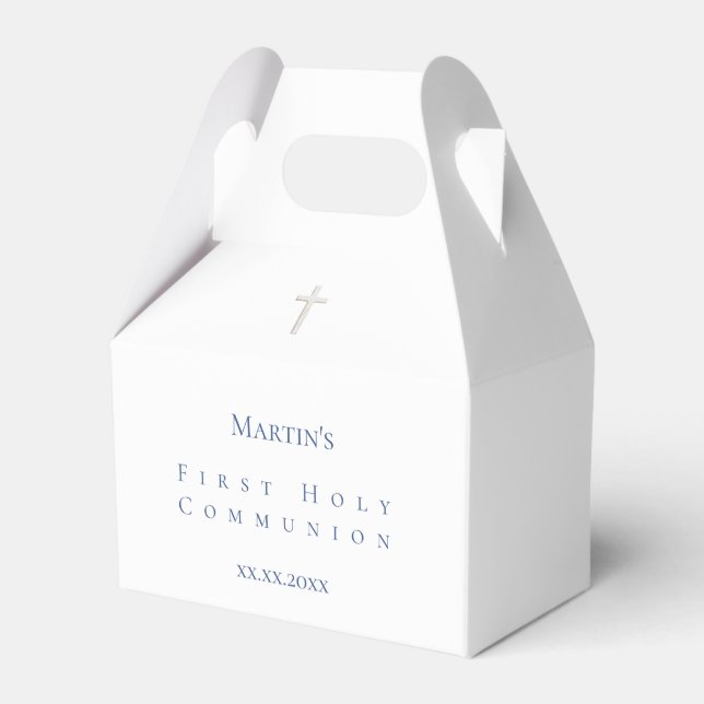  classic First Holy Communion Favor Box (Front Side)