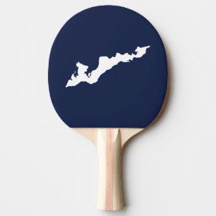 Classic Fishers Island Logo Paddle - White/Navy
