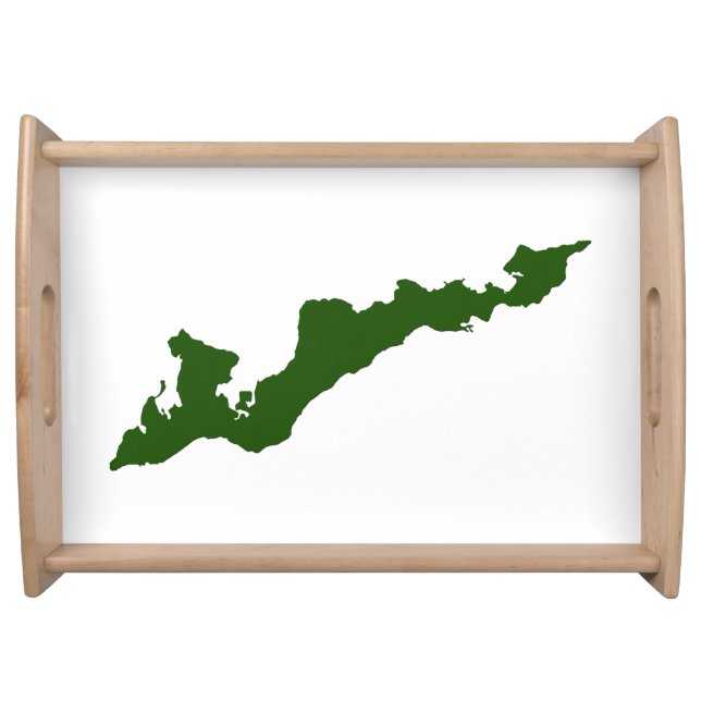 Classic Fishers Island Logo Tray – Green (Front)