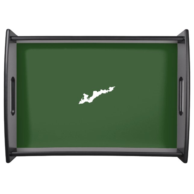 Classic Fishers Island Logo Tray – Green (Front)
