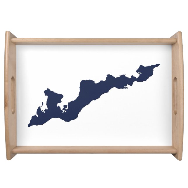 Classic Fishers Island Logo Tray – Navy (Front)