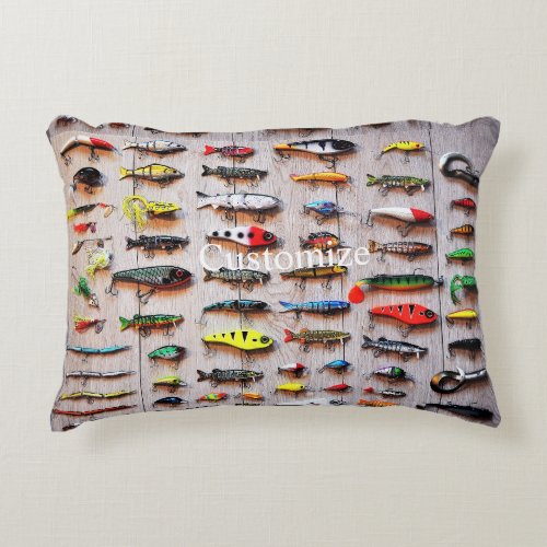 Classic Fishing Lures Thunder_Cove  Accent Pillow