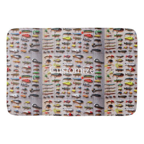 Classic Fishing Lures Thunder_Cove Bath Mat