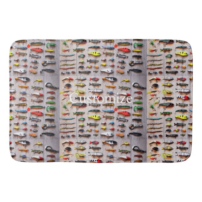 Classic Fishing Lures Thunder_Cove Bath Mat (Front)
