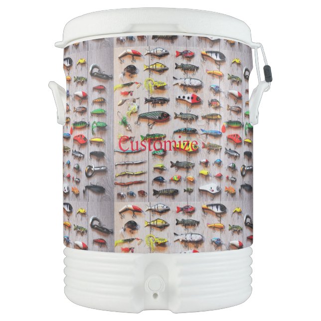 Classic Fishing Lures Thunder_Cove  Beverage Cooler (Front)