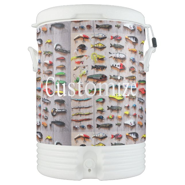 Classic Fishing Lures Thunder_Cove Beverage Cooler (Front)