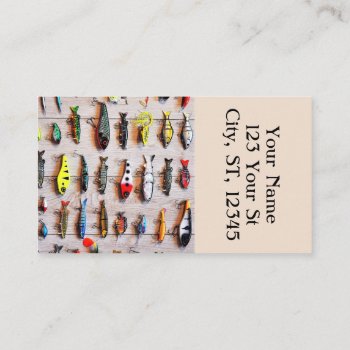 Classic Fishing Lures Thunder_cove Business Card by Thunder_Cove at Zazzle