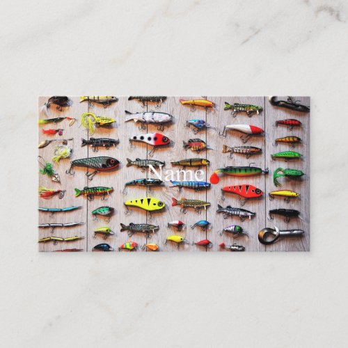 Classic Fishing Lures Thunder_Cove Business Card