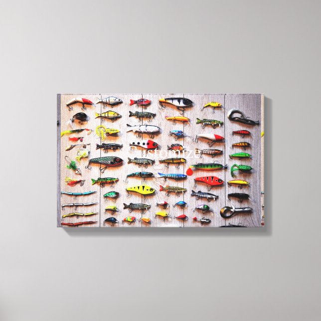 Classic Fishing Lures Thunder_Cove Canvas Print (Front)