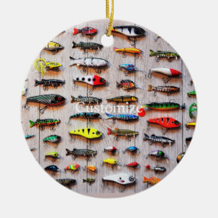 Classic Fishing Lures Thunder_Cove Ceramic Ornament