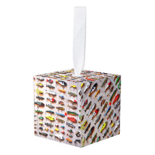 Classic Fishing Lures Thunder_Cove Cube Ornament