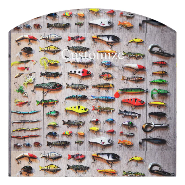 Classic Fishing Lures Thunder_Cove Door Sign | Zazzle Classic Fishing Lures Thunder_Cove Door Sign | Zazzle
