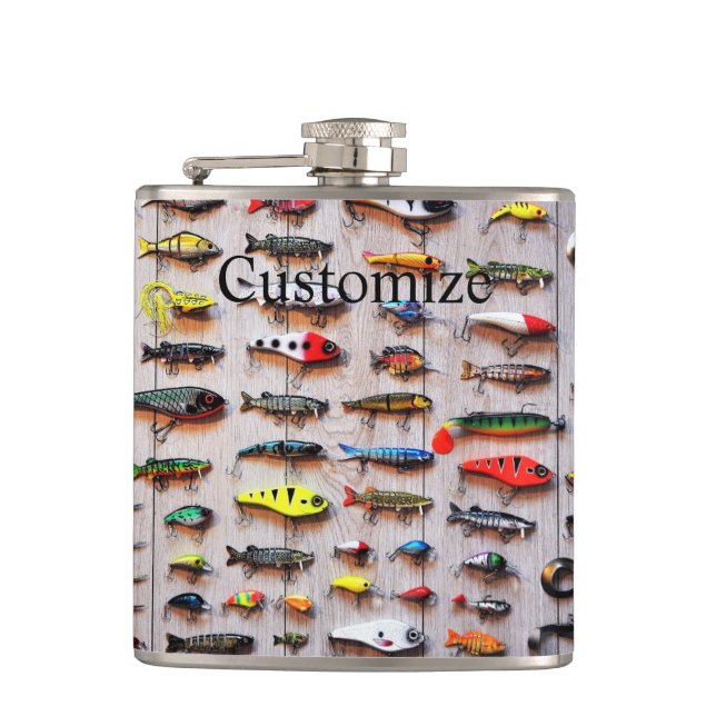 Classic Fishing Lures Thunder_Cove  Flask (Front)