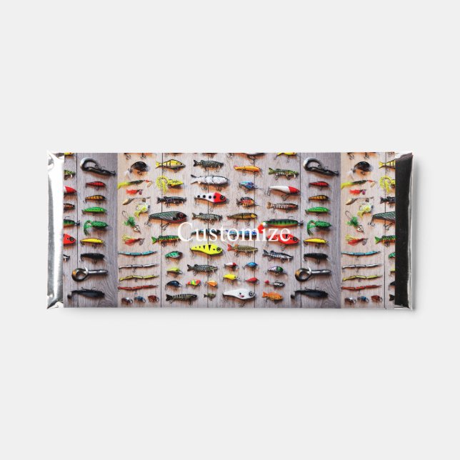 Classic Fishing Lures Thunder_Cove Hershey Bar Favors (Front)