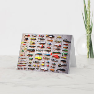 Classic Fishing Lures Thunder_Cove Letterpress Thank You Card