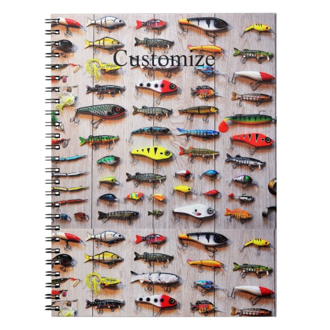 Classic Fishing Lures Thunder_Cove Notebook (Front)