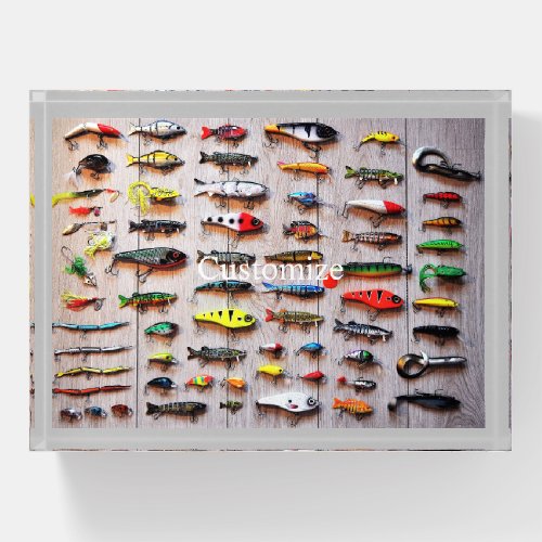 Classic Fishing Lures Thunder_Cove  Paperweight
