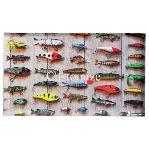 Classic Fishing Lures  Thunder_Cove Place Card Holder