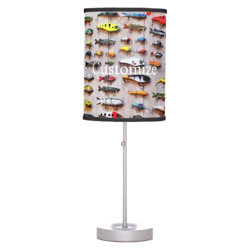 Classic Fishing Lures Thunder_Cove  Table Lamp