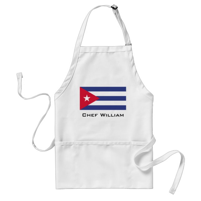 Classic Flag of Cuba Adult Apron (Front)