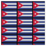 Classic Flag of Cuba Fabric