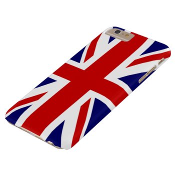 Classic Flag Of The United Kingdom Barely There Iphone 6 Plus Case by FUNNSTUFF4U at Zazzle