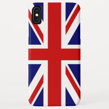 Classic Flag Of The United Kingdom Iphone Xs Max Case by FUNNSTUFF4U at Zazzle