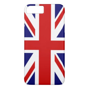 Classic Flag Of The United Kingdom Iphone 8 Plus/7 Plus Case by FUNNSTUFF4U at Zazzle