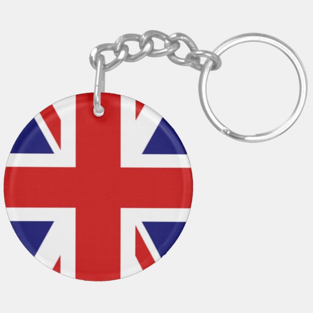Classic Flag of the United Kingdom Keychain (Back Right)