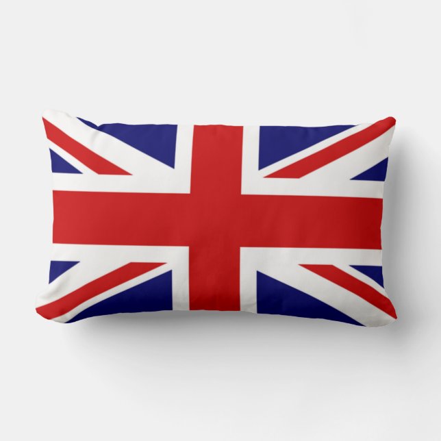 Classic Flag of the United Kingdom Lumbar Pillow (Front)