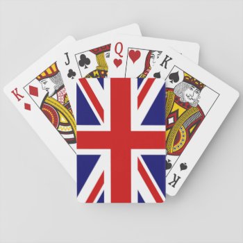 Classic Flag Of The United Kingdom Playing Cards by FUNNSTUFF4U at Zazzle