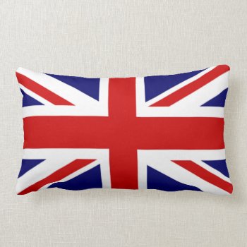 Classic Flag Of The United Kingdom The Union Jack Lumbar Pillow by FUNNSTUFF4U at Zazzle