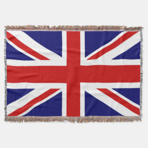 Classic Flag of the United Kingdom Throw Blanket