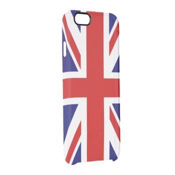 Classic Flag Of The United Kingdom Clear Iphone 6/6s Case by FUNNSTUFF4U at Zazzle