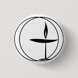 Classic "Flaming Chalice" Button
