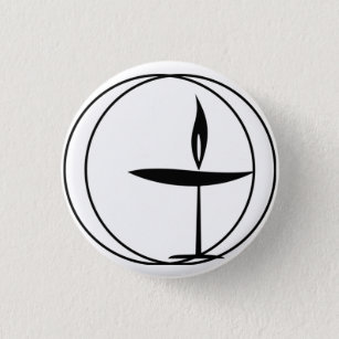 Classic "Flaming Chalice" Button