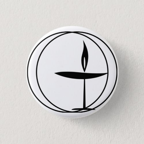 Classic Flaming Chalice Button