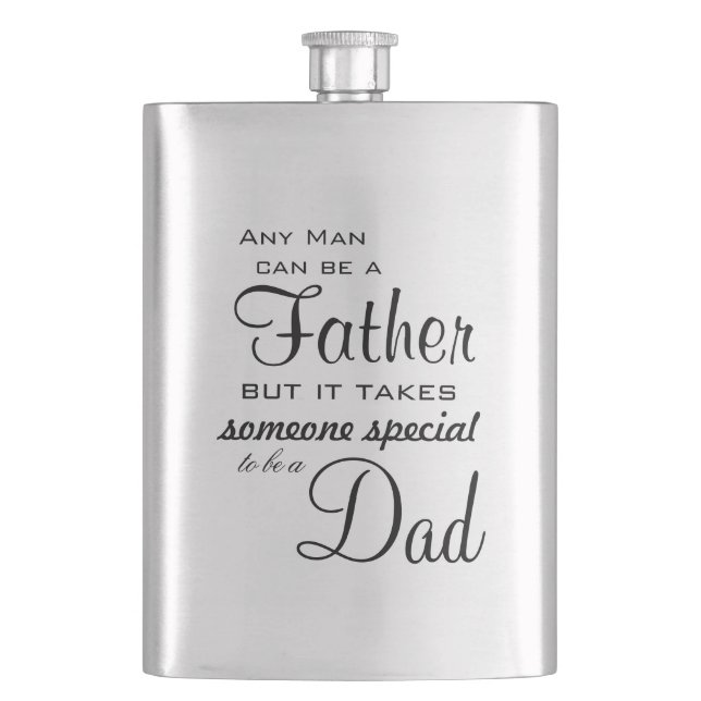 Classic Flask/Father Quote Flask (Front)
