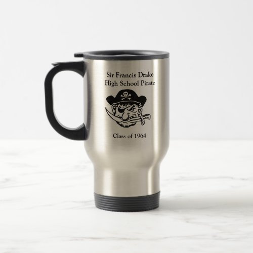 Classic Flask Sir Francis Drake High School Pirate Travel Mug
