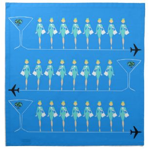 Classic Flight Attendant Cloth Napkins