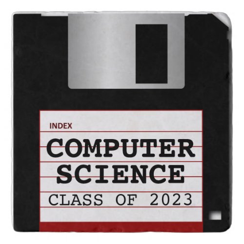 Classic Floppy Disk Personalized Graduation Trivet