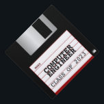 Classic Floppy Disk Personalized Tassel Topper<br><div class="desc">Congratulations Grad! Customize this classic old school floppy disk with your graduate's name and year of graduation, or their degree (computer science, engineering).</div>
