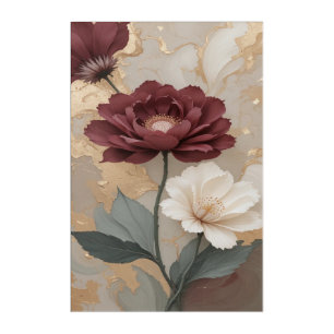 Classic Floral Abstract Art 