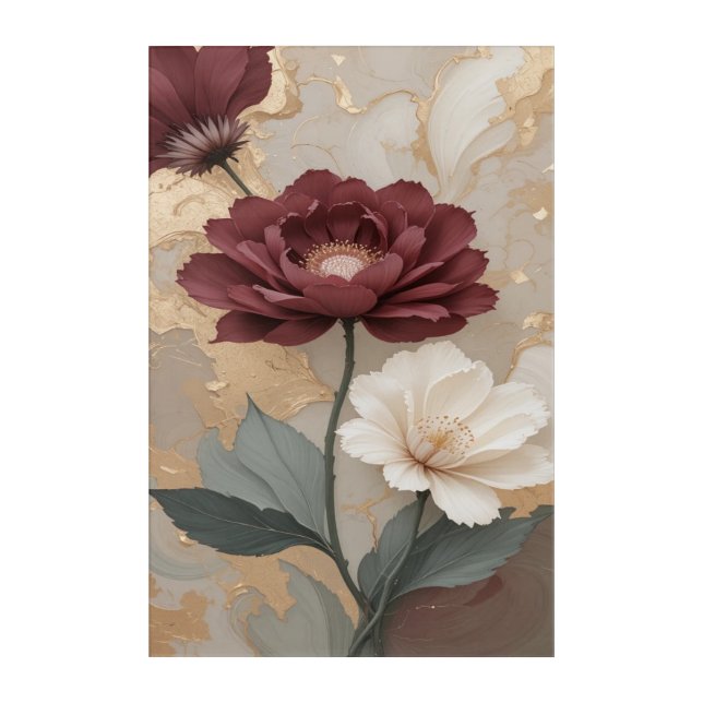 Classic Floral Abstract Art  (Front)