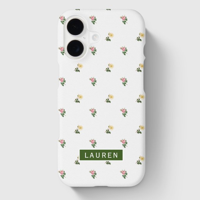 Classic Floral Custom Name Case-Mate iPhone Case (Creator Uploaded)