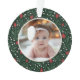 Classic Floral Frame Baby's First Christmas